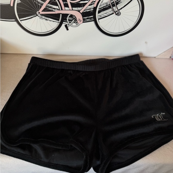 Juicy Couture JC Black Rhinestone Tank & Short Set - Picture 9 of 13